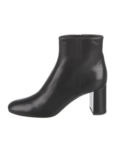 Pre-owned Saint Laurent Leather Boots In Black