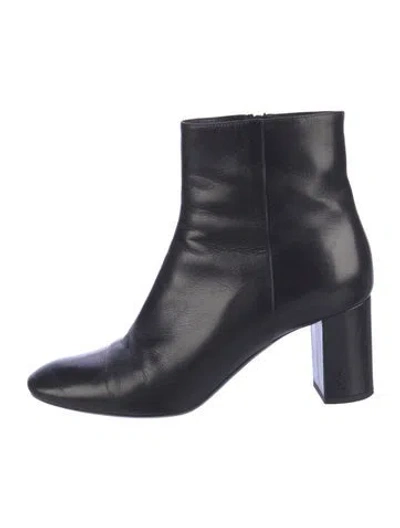 Pre-owned Saint Laurent Leather Boots In Black
