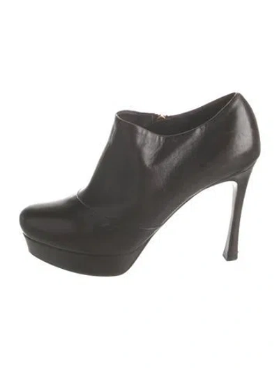 Pre-owned Saint Laurent Leather Boots In Brown