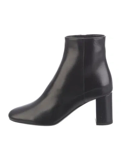 Pre-owned Saint Laurent Leather Boots W/ Tags In Black