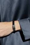 Saint Laurent Leather Bracelet In Black