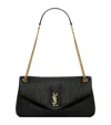 Saint Laurent Calypso Medium Grain Shoulder Bag In Black