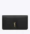 Saint Laurent Leather Calypso Purse In Black