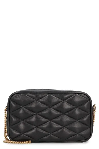 Saint Laurent Leather Camera Bag In Black