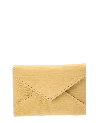 Saint Laurent Leather Card Case In Brown