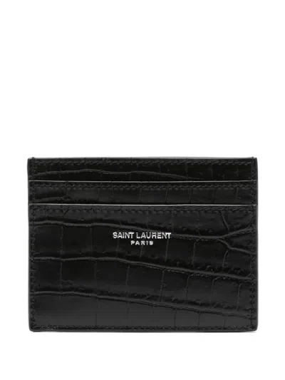 Saint Laurent Leather Card Holder