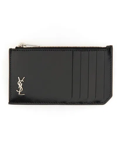Saint Laurent Leather Card Holder