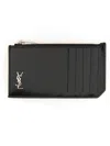 Saint Laurent Fragments Tiny Cassandre Wallets Black In Black