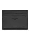 Saint Laurent Leather Card Holder In Black