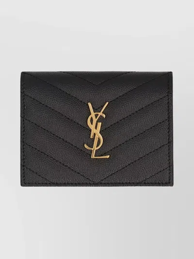 Saint Laurent Leather Cardholder Cassandre Matelassé Design