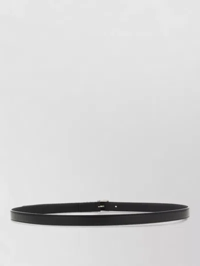 Saint Laurent Cassandra Slim Belt In Black