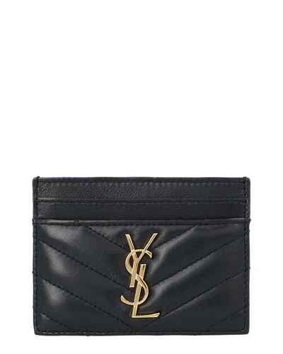 Saint Laurent Leather Cassandre Matelassé© Card Case, Never Carried (authentic  Pre-loved)