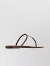 Saint Laurent Cassandra Leather Ysl Thong Sandals