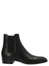 Saint Laurent Wyatt Calf Leather Chelsea Boots In Black