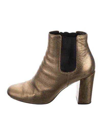 Pre-owned Saint Laurent Leather Chelsea Boots