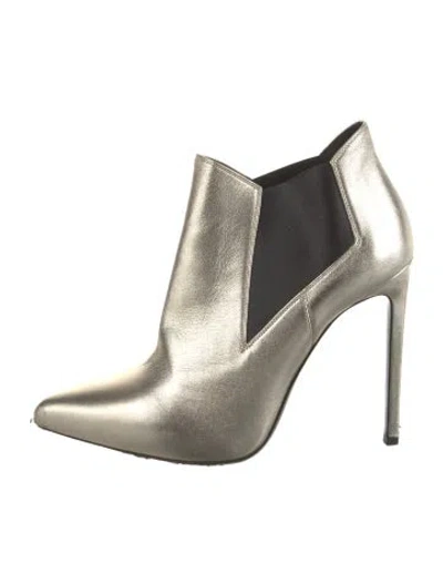 Pre-owned Saint Laurent Leather Chelsea Boots