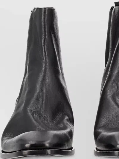 Saint Laurent Leather Chelsea Boots In Multi