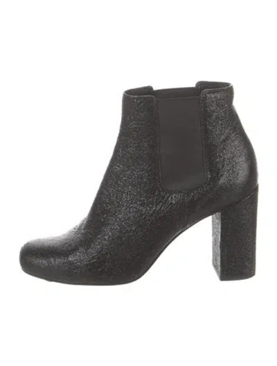 Pre-owned Saint Laurent Leather Chelsea Boots In Black