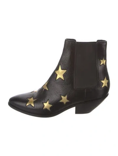 Pre-owned Saint Laurent Leather Chelsea Boots In Multi