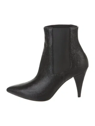 Pre-owned Saint Laurent Leather Chelsea Boots W/ Tags In Black