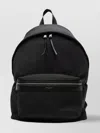 Saint Laurent Paris Men Leather Details City Backpack In Black