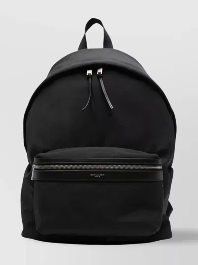 Saint Laurent Leather City Backpack Adjustable Straps
