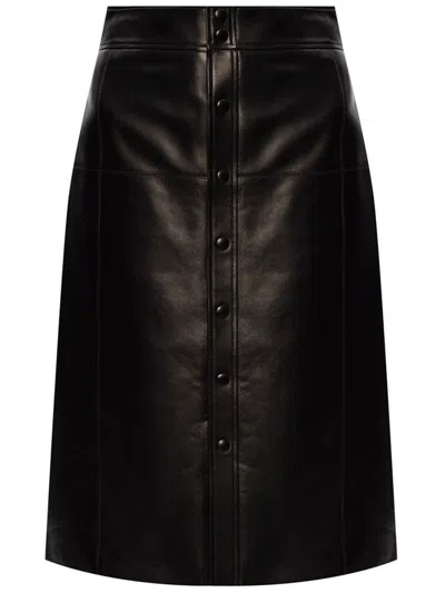 Saint Laurent Leather Clothing In Black