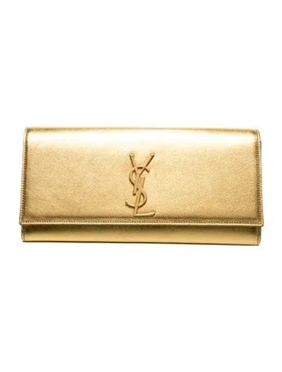 Pre-owned Saint Laurent Leather Clutch