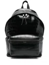 Saint Laurent Leather Coco Backpack In Black