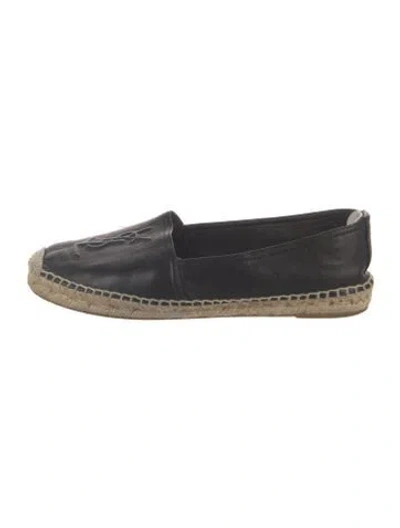 Pre-owned Saint Laurent Leather Colorblock Pattern Espadrilles