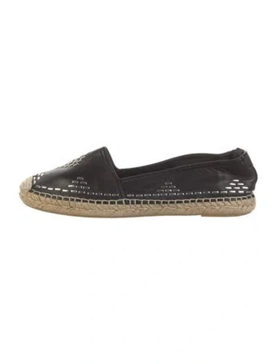 Pre-owned Saint Laurent Leather Colorblock Pattern Espadrilles