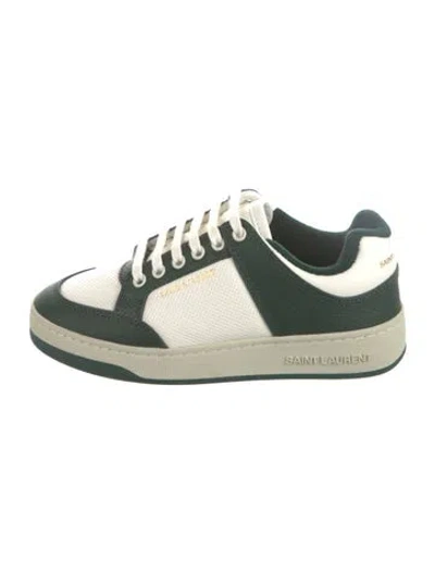 Pre-owned Saint Laurent Leather Colorblock Pattern Sneakers