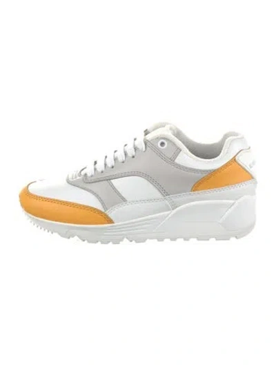 Pre-owned Saint Laurent Leather Colorblock Pattern Sneakers In Multi