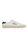 Saint Laurent Low-top Sneakers With Round Toe And Contrast Heel In White