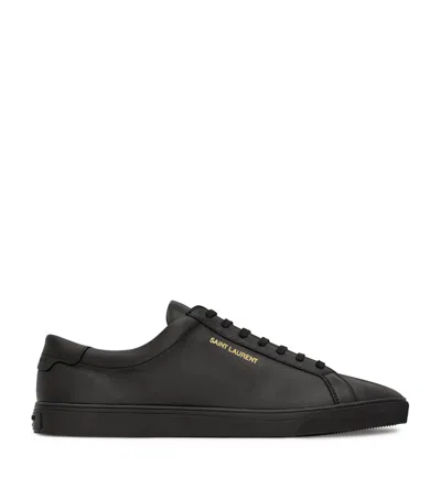 Saint Laurent Andy Black Leather Sneakers