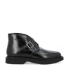 SAINT LAURENT LEATHER CREEPER BOOTS