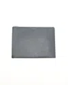 Saint Laurent Leather Document Pouch In Gray
