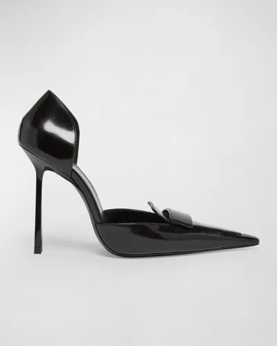 SAINT LAURENT LEATHER D'ORSAY LOAFER PUMPS