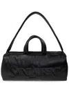 Saint Laurent Leather Duffle Bag In Black