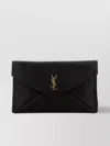 Saint Laurent Cassandre Grained Leather Pouch