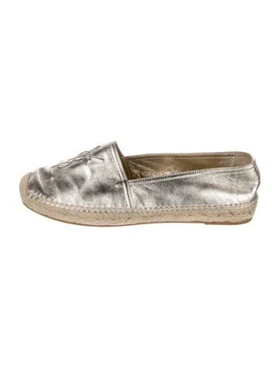 Pre-owned Saint Laurent Leather Espadrilles