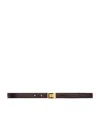 Saint Laurent Leather Fine Ceinture Boucle La 66 Belt In Brown