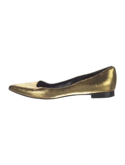 Pre-owned Saint Laurent Leather Flats