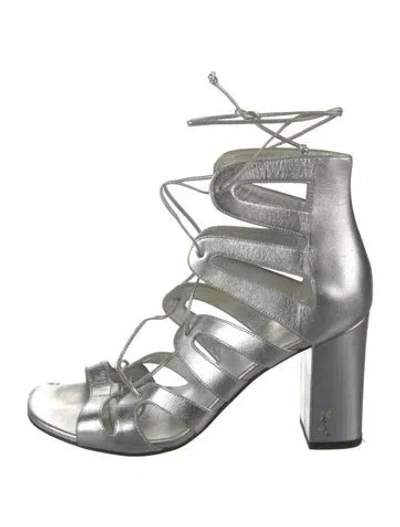 Pre-owned Saint Laurent Leather Gladiator Sandals