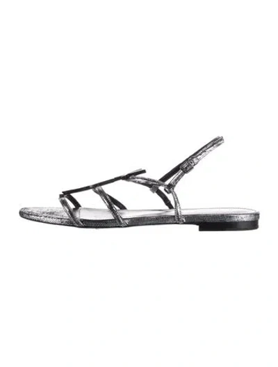 Pre-owned Saint Laurent Leather Gladiator Sandals In Multi