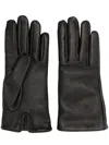 Saint Laurent Luxury Leather Gloves For Women In Black