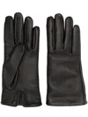 Saint Laurent Luxury Leather Gloves For Women In Black