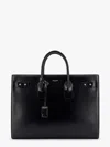 Saint Laurent Leather Handbag With Frontal Logo Print