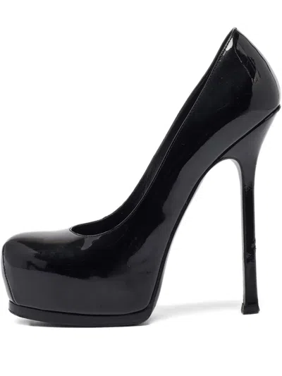 Pre-owned Saint Laurent Leather Heeled Pumps In Black