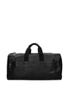 Saint Laurent Leather Holdall In Black
